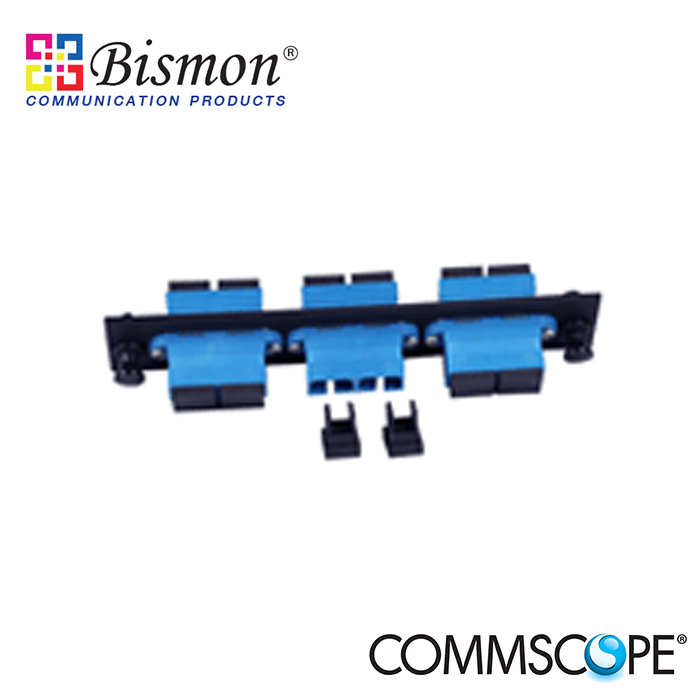 Commscope-6-Port-SC-Adaptor-Plate-Single-mode-for-Rack-Mount